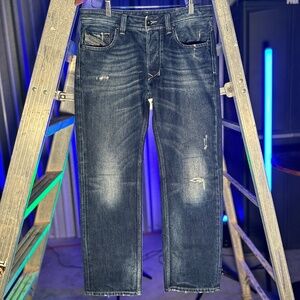 Diesel Larkee Straight Fit Jeans Dark Blue 30x30 Wash 008YM